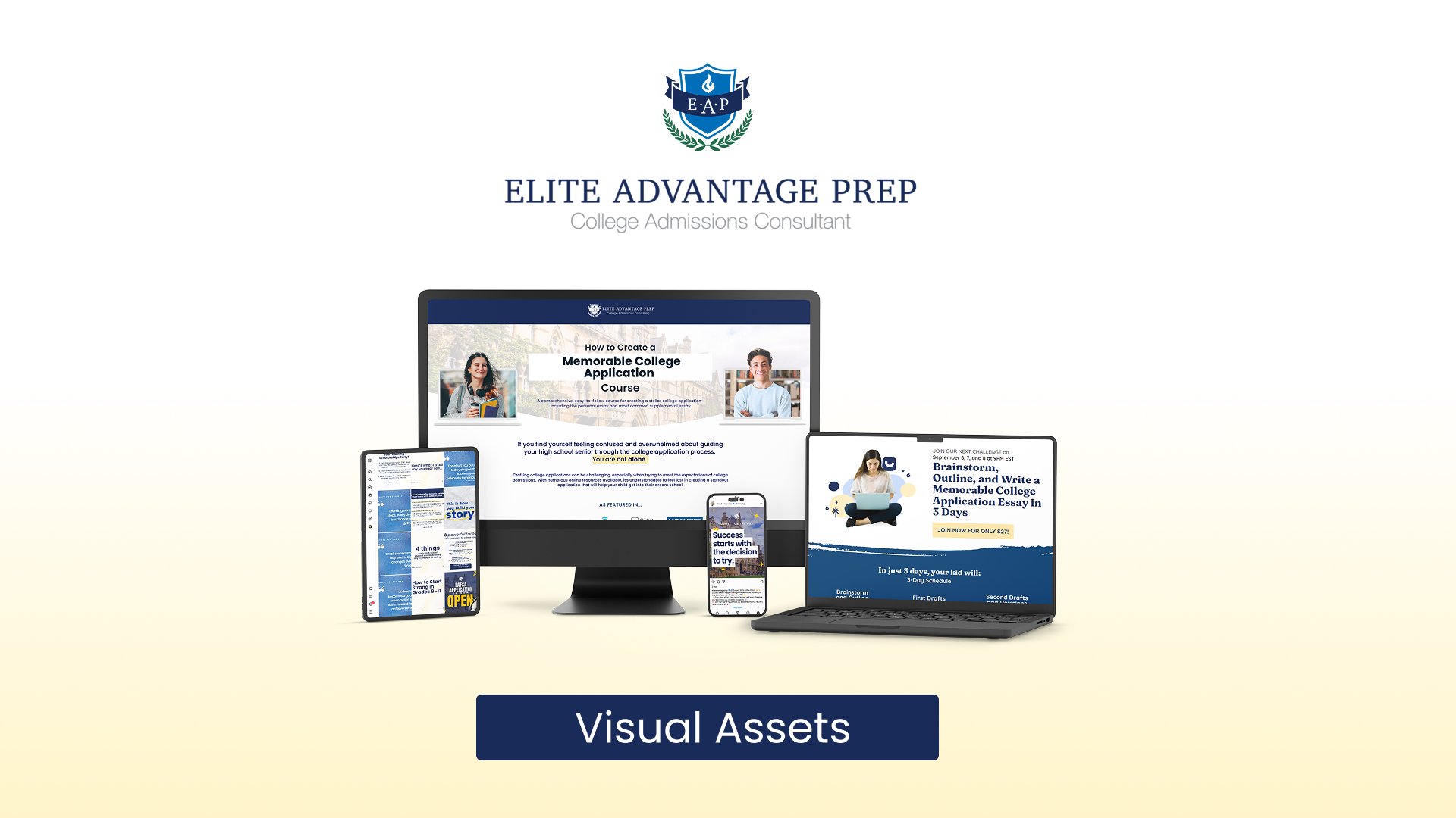 Elite Advantage Prep Visuals MockUps